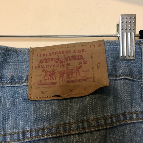 Levi’s men’s 501 light weight jean size 38 vtg - Picture 6 of 10